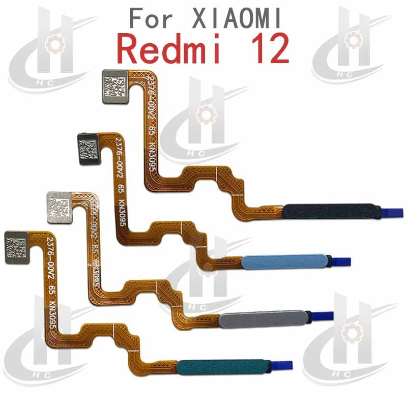ลายนิ้วมือ Touch Sensor Finger Power Switch ON OFF ปุ่มด้านข้าง Key Flex Cable สําหรับ Xiaomi Redmi 12