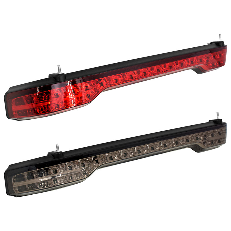 รถจักรยานยนต์สีดําสีแดง King Tour Pak LED เบรคห่อ Fit สําหรับ Harley สําหรับ Touring 2014-23 - รูปที่ 3