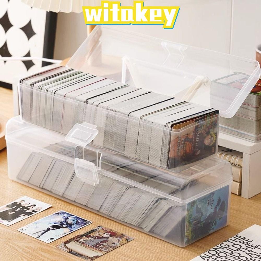 กล่องสะสมการ์ด WITAKEY, ที่เก็บภาพโปร่งใสความจุขนาดใหญ่, กล่องที่ใส่พลาสติกทนทาน Idol