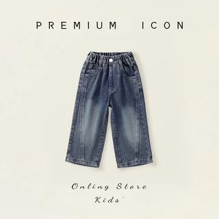 Hania kids พร้อมส่ง กางเกงยีนส์เด็ก กางเกงเด็กผู้หญิง K4135313