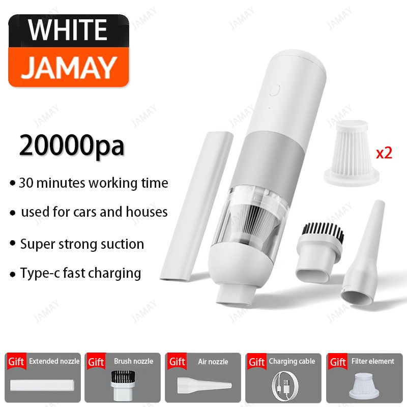 เครื่องดูดฝุ่นไร้สาย JAMAY รุ่น V01 แบตเตอรี่ลิเธียม 5000MAH