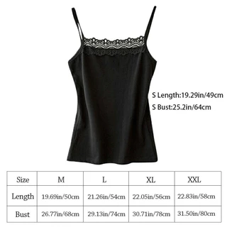 DALIA เสื้อกล้ามฤดูร้อนแบบSlim กับcamisole ลายลูกไม้ เหมาะสำหรับผู้หญิง สวมใส่สบายเป็นชุดชั้นในหรือเสื้อรัดตัว