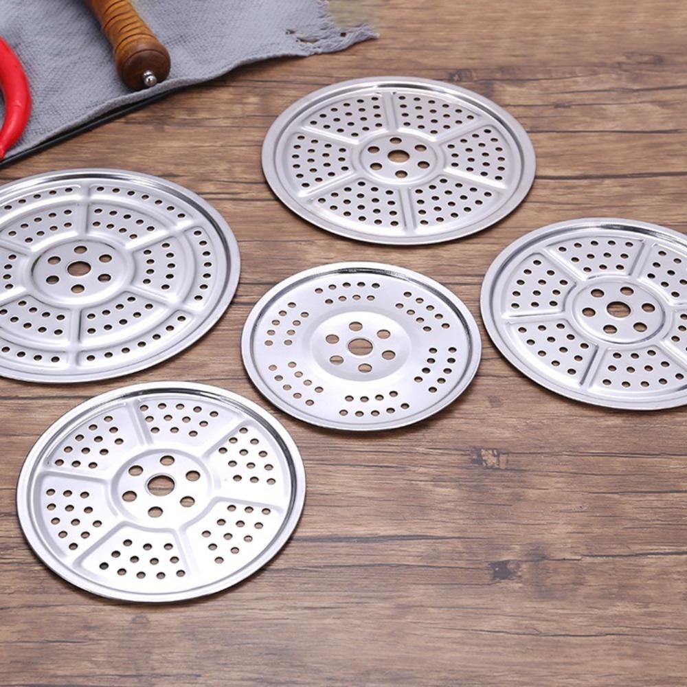 Benjmoore อุปกรณ์ครัว Steamer, ช่องหม้อต้มสแตนเลสแผ่นนึ่ง, ชั้นวางหม้อหุงข้าวนึ่งทรงกลม 16-34 ซม. - รูปที่ 4