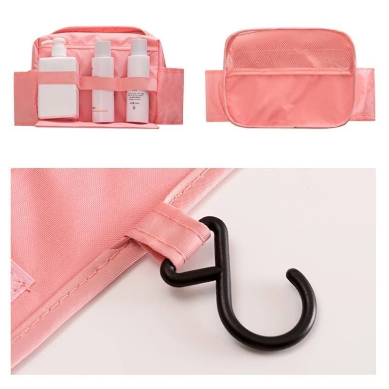 【พร้อมสต็อก】หนัง PU กระเป๋าใส่เครื่องสำอางค์ ทรงหมอน พาพาสะดวก จุของได้เยอะ อเนกประสงค์