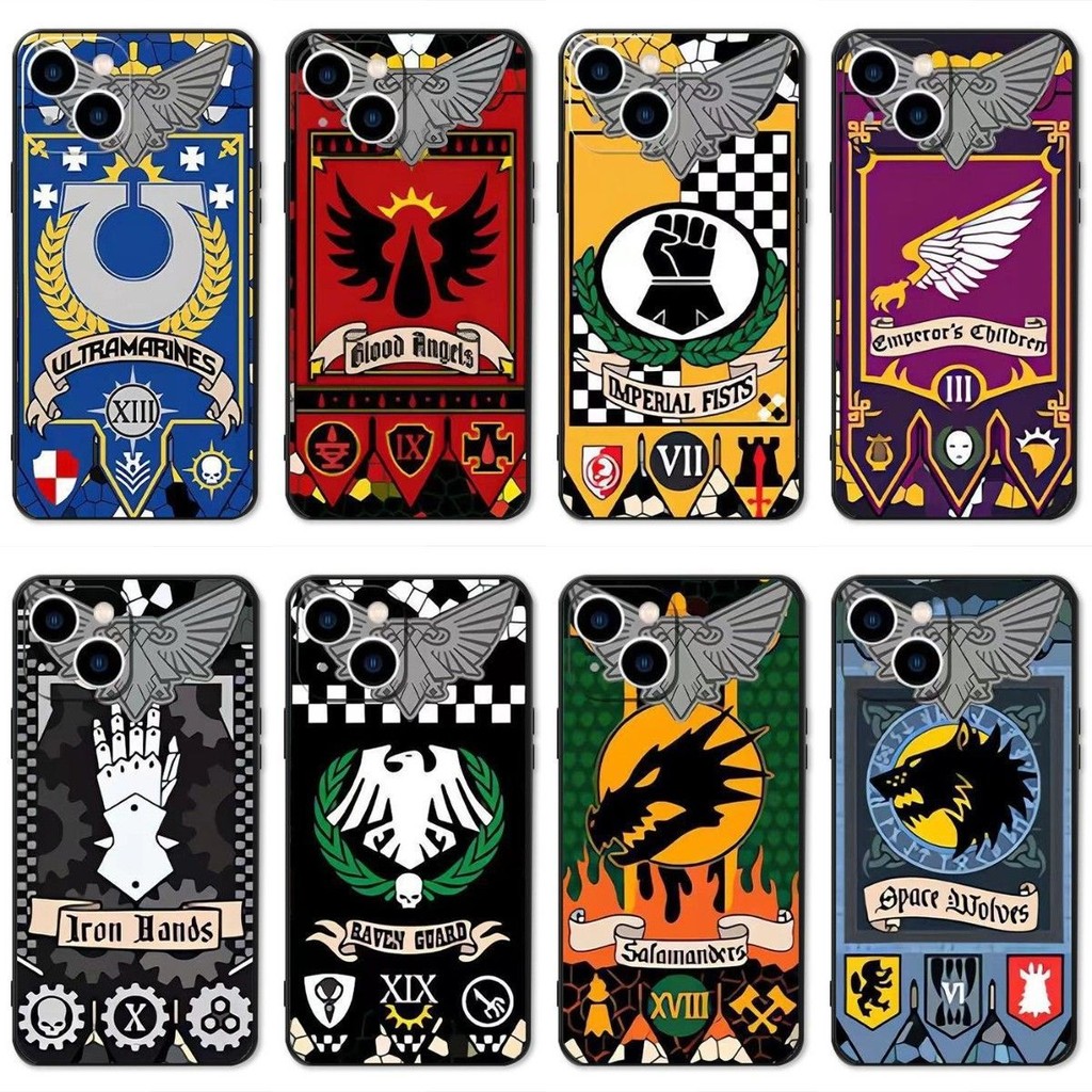 Warhammer 40,000 DIY โทรศัพท์มือถือกรณี Full Proection ฝาครอบโทรศัพท์สําหรับ Apple iPhone 16 16pro 15 14 13 12 11 X Xs Xr 7 8 se2