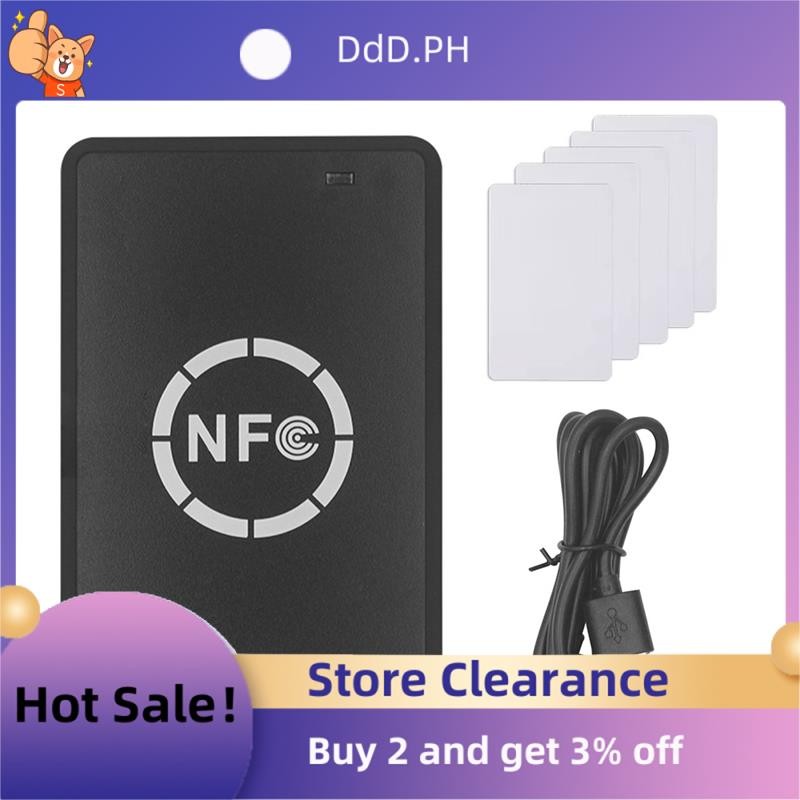 Rfid Smart Chip Reader/Writer + 5XCUID Card 125K 13.56M เครื่องถ่ายเอกสาร RFID Duplicator Tag Copy C
