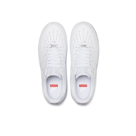 100% Supreme x Nike Air Force 1 กีฬา สีขาว รองเท้า train