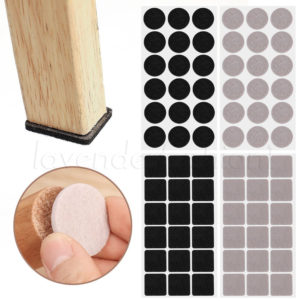 ผ้าคลุมขาโต๊ะเฟอร์นิเจอร์ ทรงกลม / ผ้าสักหลาด ป้องกันรอยขีดข่วน / ผ้าสักหลาดรองขาเก้าอี้ สําหรับพื้นไม้ กระเบื้องเซรามิค / แผ่นรองเฟอร์นิเจอร์สักหลาด กาวในตัว