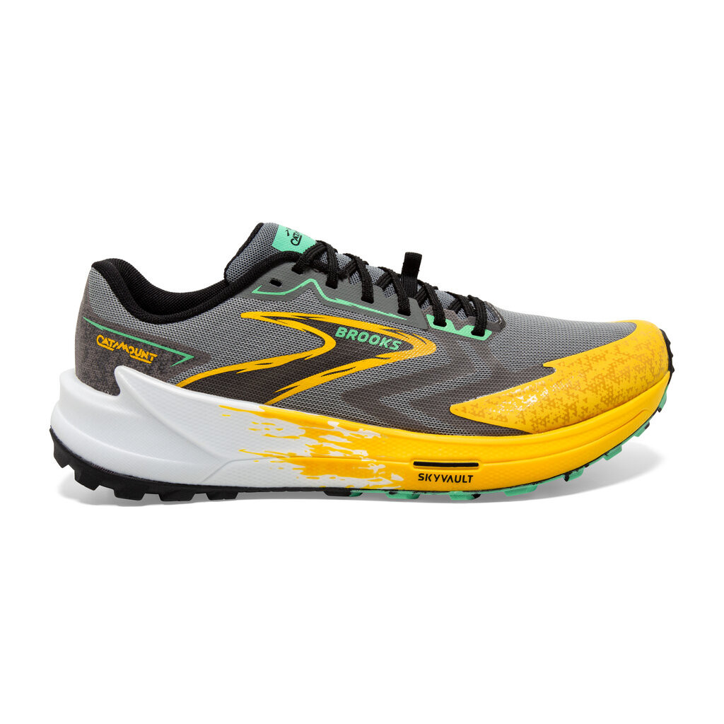 (ลดเพิ่ม 500) Brooks Catamount 3 รองเท้าวิ่งเทรล ผู้ชาย หน้าปกติ (1D) สปีดเทรล เทรลความเร็ว สำหรับแข่งขัน