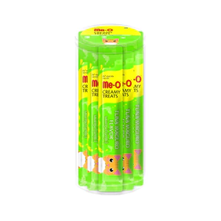 [แบบกระปุก 36 ซอง] Me-O Creamy Treats ขนมแมวเลียมีโอ ไม่เติมเกลือ