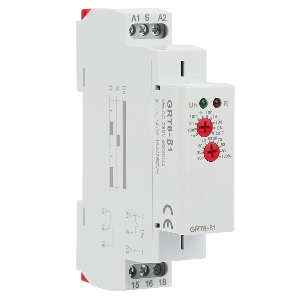 Off Delay Time Relay GRT8-B1  Power Timer DIN