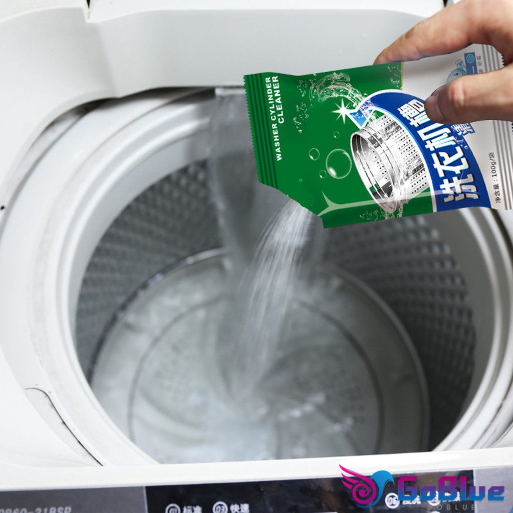 GoBlue ผงทำความสะอาดเครื่องซักผ้า   ผงล้างเครื่องซักผ้า Washing Machine Cleaner Powder