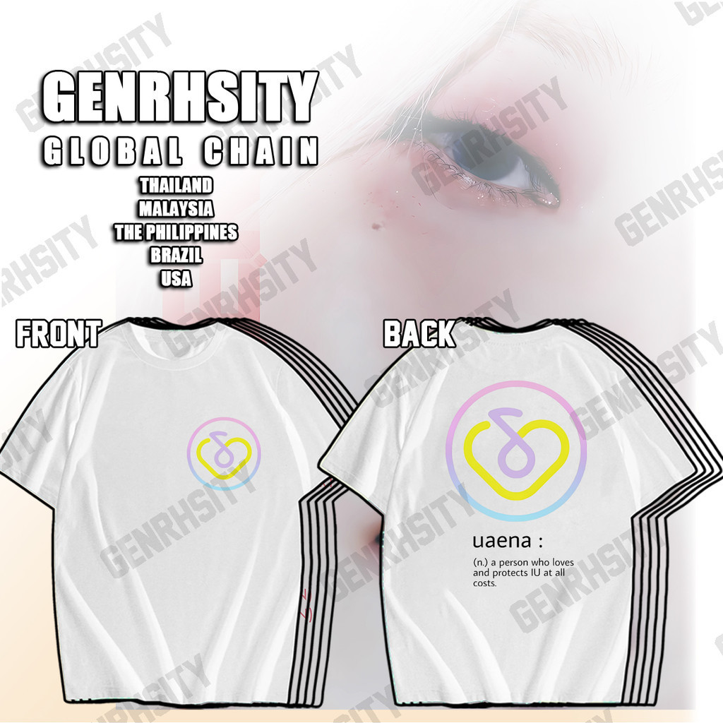 เสื้อ Uaena Fans เสื้อยืดลําลอง Graphic ผ้าฝ้าย พิมพ์ลายกราฟฟิค สีขาว สไตล์เกาหลี สําหรับผู้ชาย และผ
