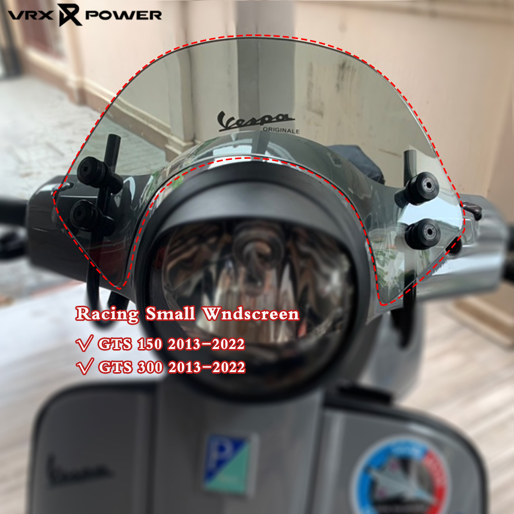 แผ่นบังลมอะคริลิค ขนาดเล็ก สําหรับรถจักรยานยนต์ Vespa GTS 150 300 2013-2022