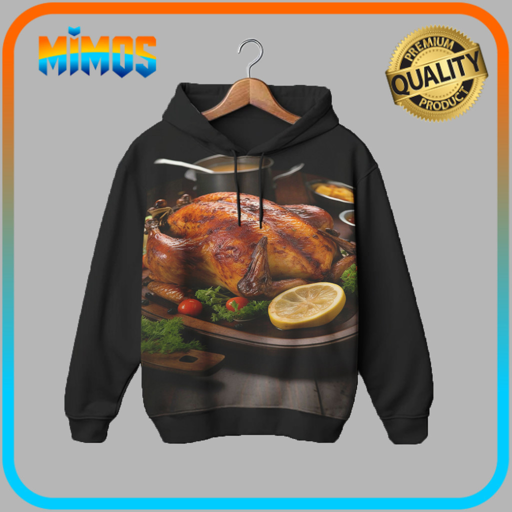 3D Animated TV การ์ตูนไก่เด็ก Hoodie Jacket Chicken Hero 05MM006 _JA สําหรับเด็กอายุ 1-12 ปี