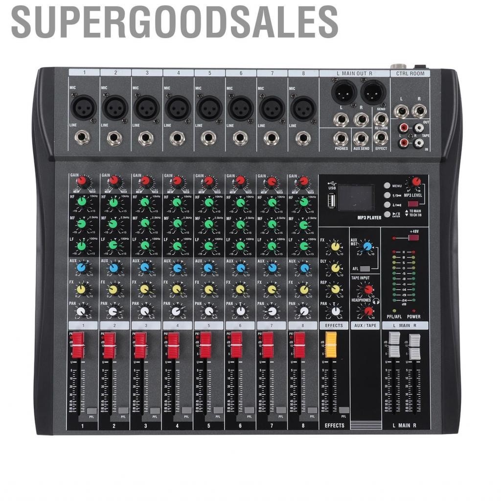 Supergoodsales 8 Channel Audio Mixer Power Mixing DJ Amp Sound Board CX4