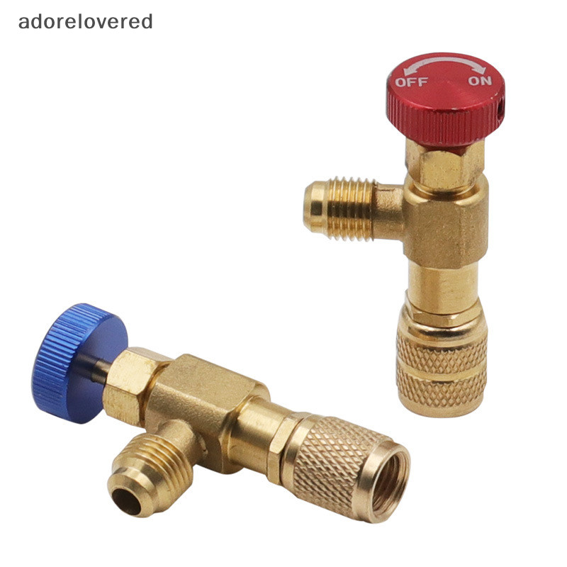 Adorelovered อะแดปเตอร์วาล์วนิรภัย R410A R22 1/4 นิ้ว ปลอดภัย สําหรับเครื่องปรับอากาศ