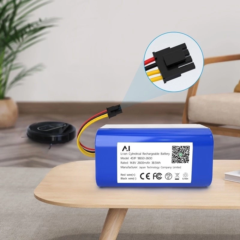 แบตเตอรี่หุ่นยนต์ดูดฝุ่น Li-ion 2600mAh 14.4-14.8V thumbnail 7