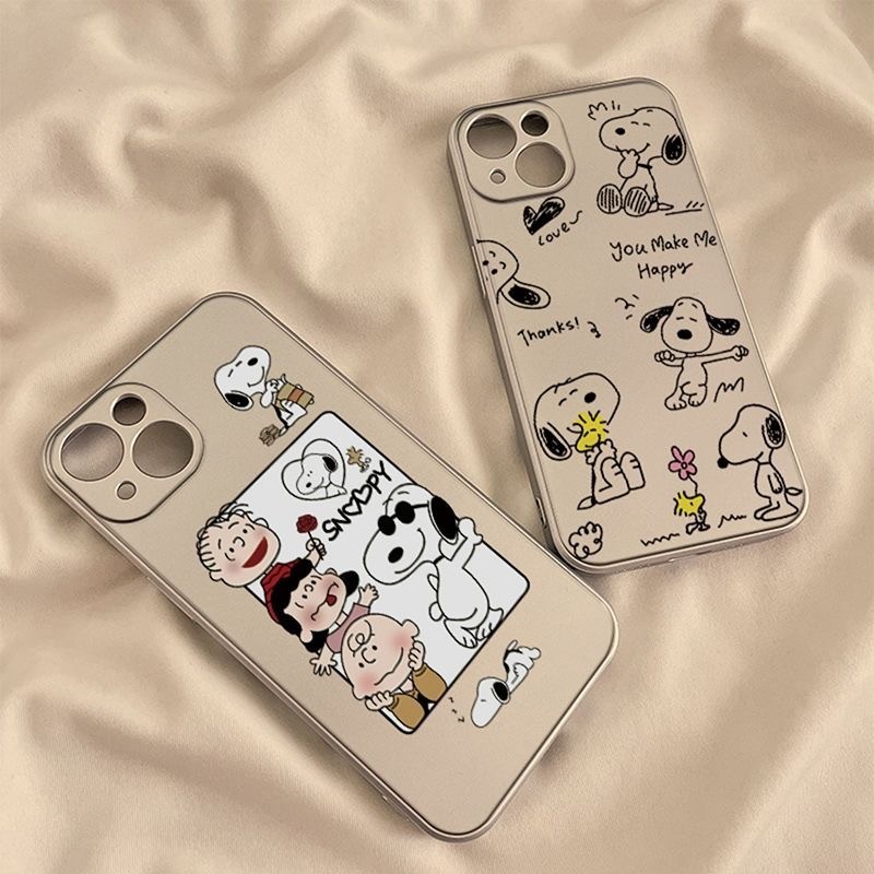 【ส่งจากไทย】จัดส่งภายใน 3 วัน เคสไอโฟน11 เคส For iPhone 11 12 13 14 15 Pro Max 7 8 Plus SE Case สนูปปี้ เคส