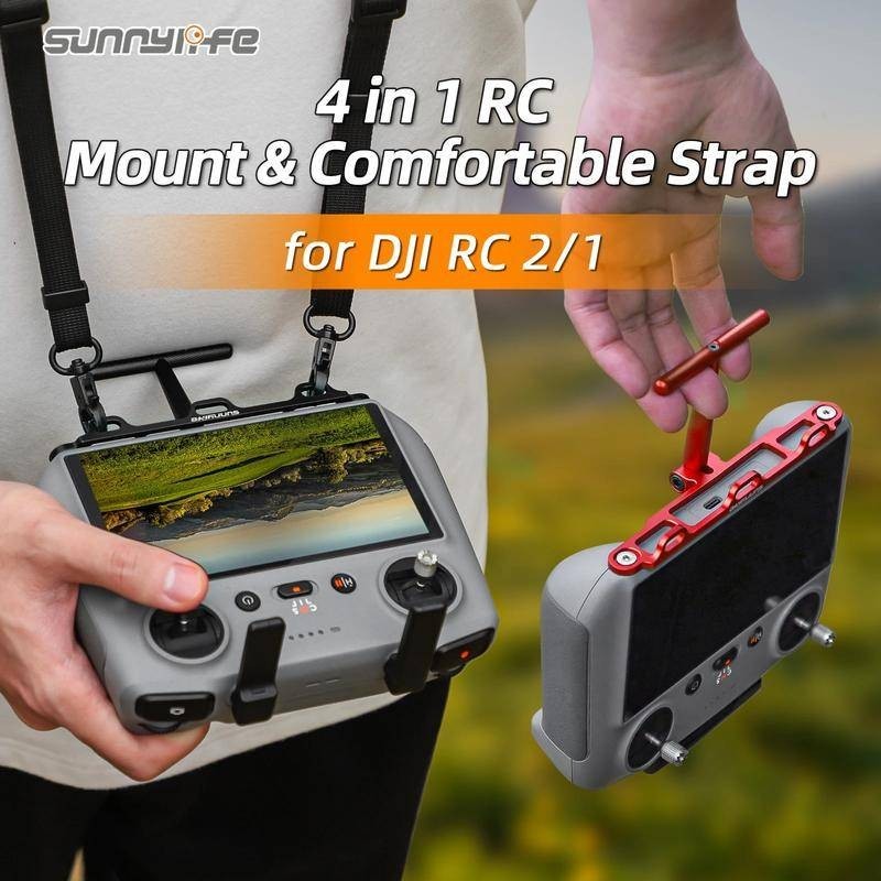 4 In 1 Controller Handle เอวรองรับ Tabletop Mount สายคล้องคอ Hook Hanger Bracket ไหล่เข็มขัดสําหรับ Mini 4/3 Pro AIR 3/3S DJI RC 2/1 อุปกรณ์เสริม