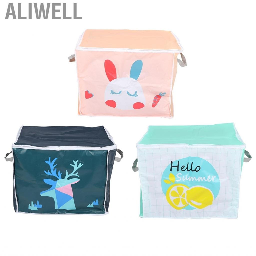 Aliwell Storage Bag  Moisture‑proof Cloest Dust‑proof Space Saver with Handle for Quilt Bedding Clothes Jacketsshoes Family Coats
