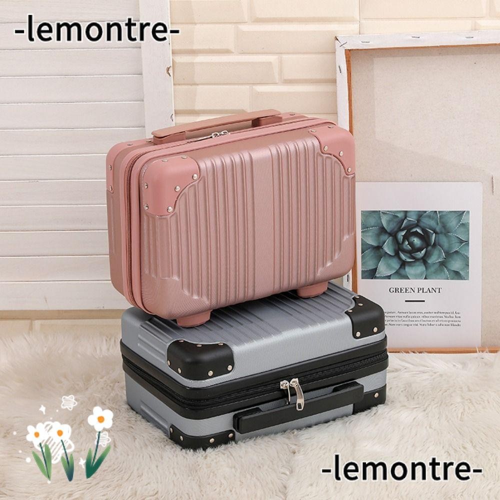 Lemontre กระเป๋าเดินทาง กระเป๋าเครื่องสําอาง 14 นิ้ว สําหรับผู้หญิง