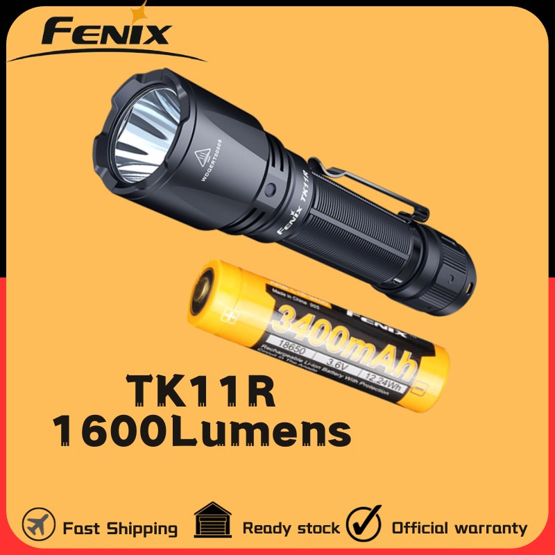 Fenix TK11R ไฟฉาย EDC 1600 ลูเมน ชาร์จแบตเตอรี่ 3400mAh