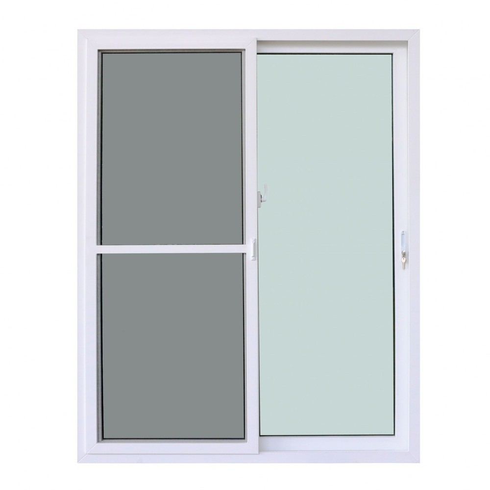 GlobalHouse WINDOW ASIA (10MAX) UPVC ประตูบานเลื่อน SS 160X205 ซม. สีขาว พร้อมมุ้ง  สินค้าของแท้คุณภาพดี