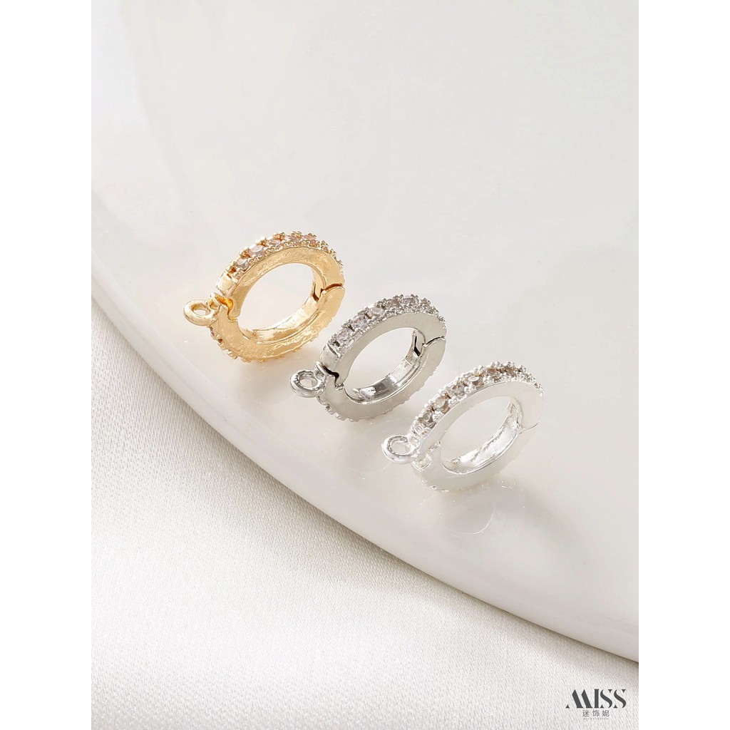จี้ 14K Gold-Packed Color Retention Buckle diy สร้อยข้อมือสร้อยคออุปกรณ์เสริม