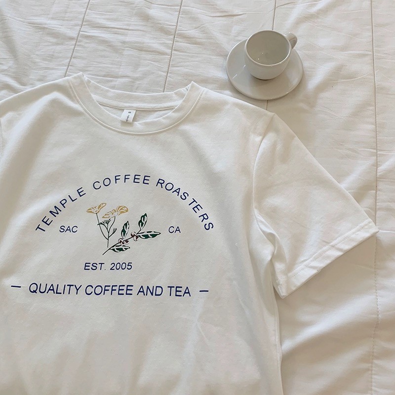 เสื้อน่ารัก เสื้อยืด คอกลม แขนสั้น ใส่สบาย  ผู้หญิง ผ้าฝ้าย เสื้อ แฟชั่น ส่งจากไทย - รูปที่ 2