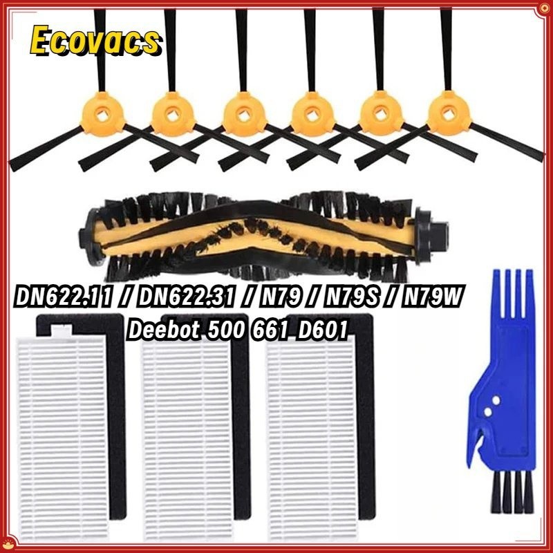 ชิ้นส่วนอะไหล่กวาดเหมาะสําหรับ Ecovacs DN622.11 / DN622.31 / N79 / N79S / N79W Deebot 500 661 D601