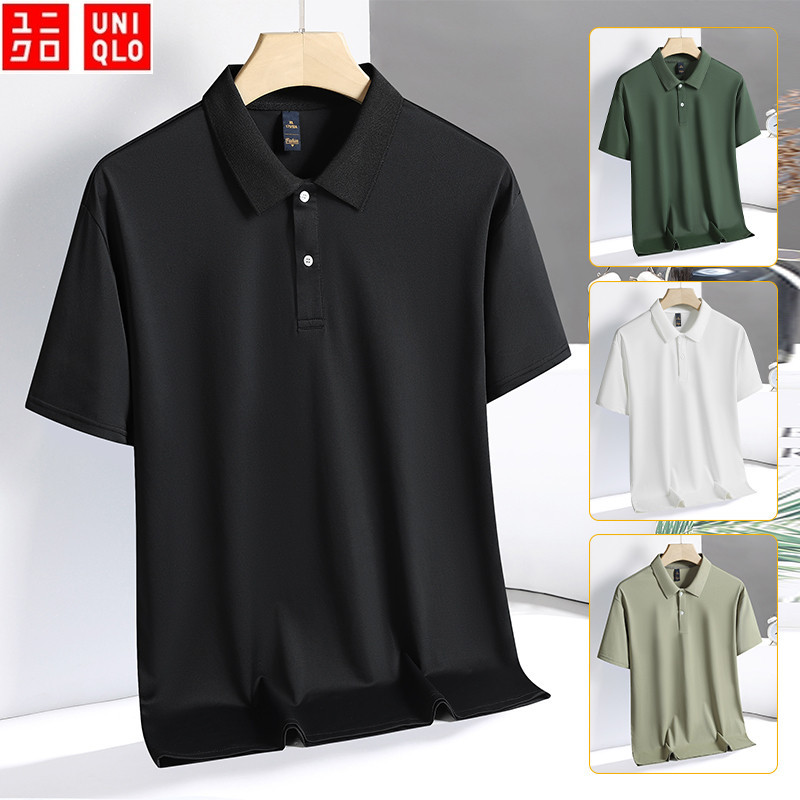 Uniqlo เสื้อโปโลลําลอง ดูดซับความชื้น แห้งเร็ว ระบายอากาศ เหมาะกับฤดูร้อน สําหรับผู้ชาย