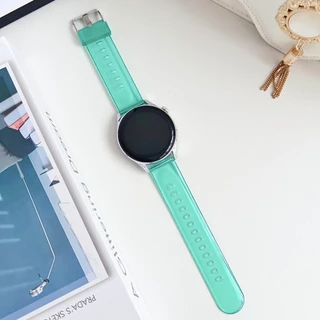 สายนาฬิกาข้อมือ PVC ใส 20 มม. 22 มม. แบบเปลี่ยน สําหรับ Amazfit Bip U Pro Bip S GTS 2 2E 3 4 Mini Bip 5 Unity Amazfit Active Smartwatch