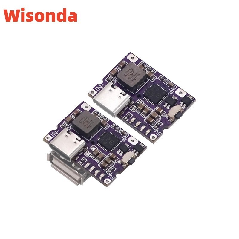 โมดูลพาวเวอร์แบงค์ Type-C USB 5V 3.1A IP5310 พร้อมสวิตช์ไฟ LED