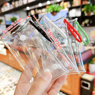 กระเป๋าใส่เหรียญ PVC ใส ขนาดเล็ก มินิ ผู้หญิง กุญแจ ลิปสติก …