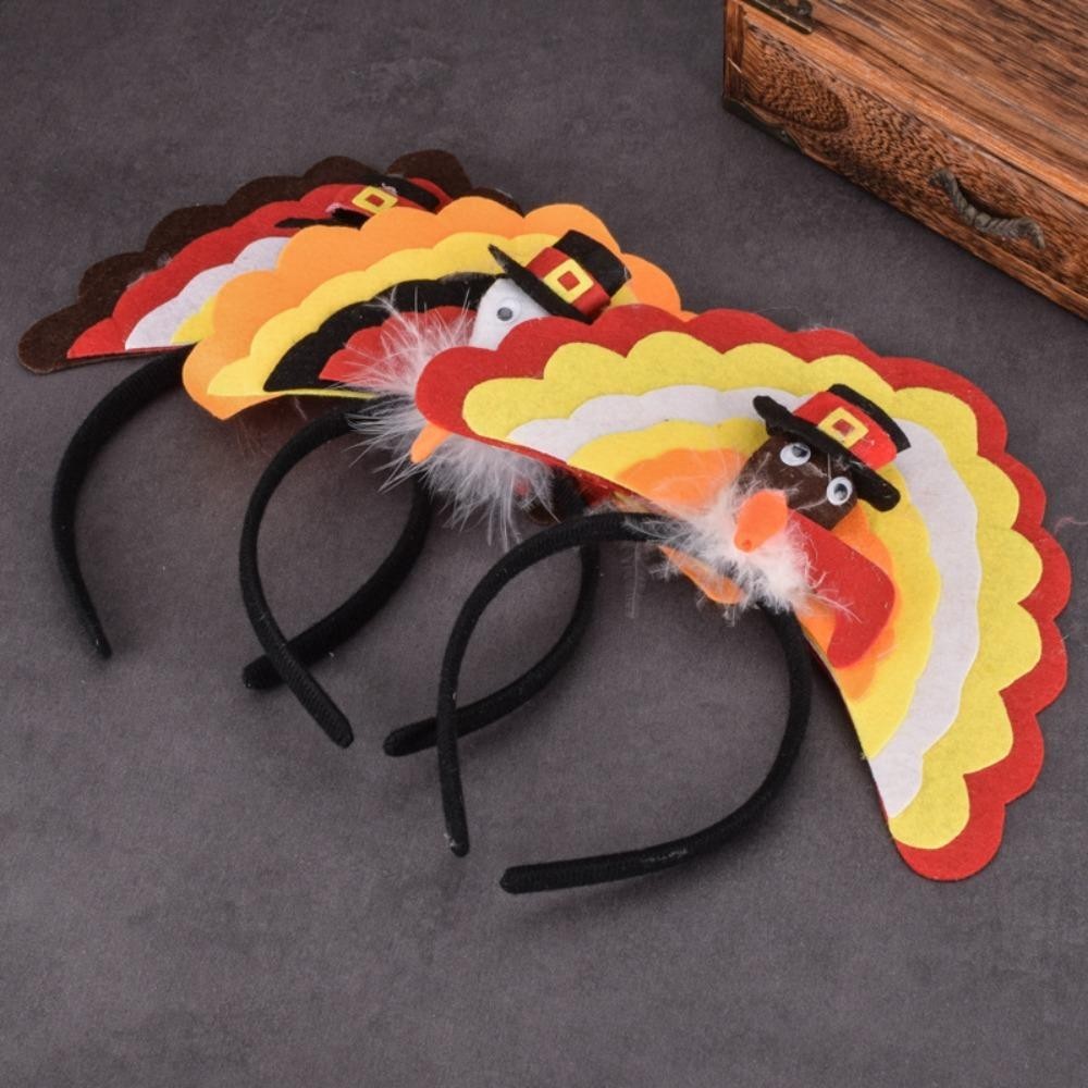 GOXI75 หมวกขาไก่, หมวกงานรื่นเริงเครื่องแต่งกายแฟนซี Carnival หมวกขาไก่, ตลก Carnival วันขอบคุณพระเจ้าตกแต่งหมวกตุรกีผู้ใหญ่ - รูปที่ 3