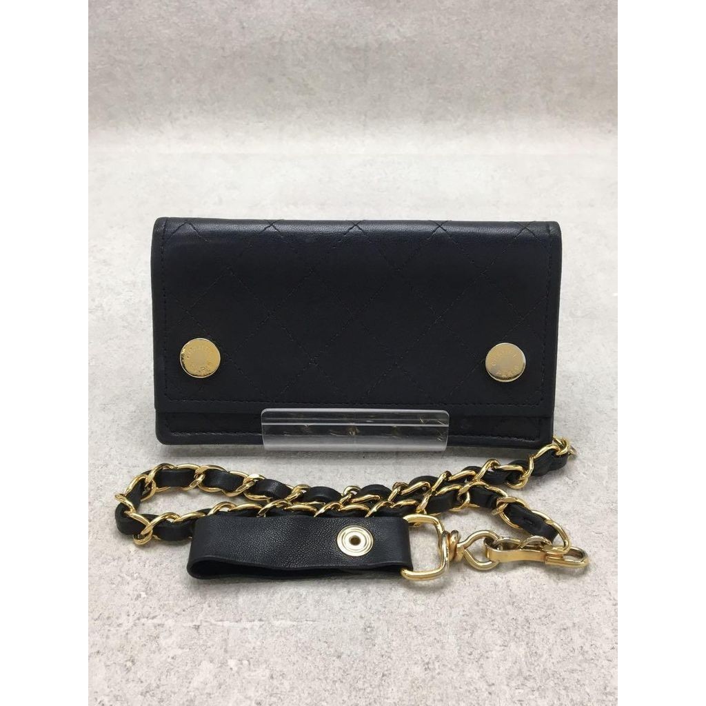 Chanel กระเป๋าสตางค์ Matelasse สีดํา ส่งตรงจากญี่ปุ่น มือสอง
