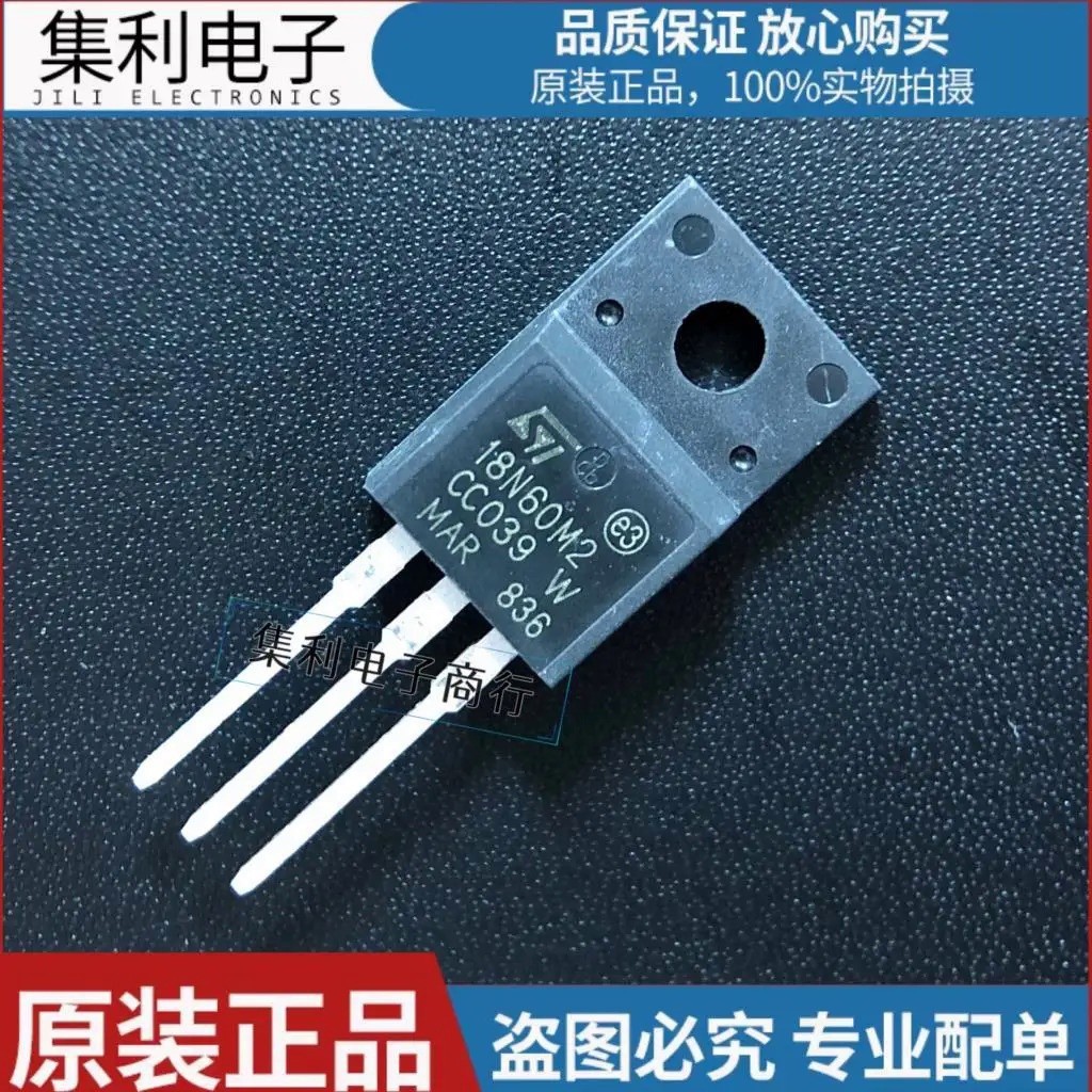 5 ชิ้น/10 ชิ้น STF18N60M2 18N60M2 MOS field-effect ทรานซิสเตอร์ 18A 600V TO-220F