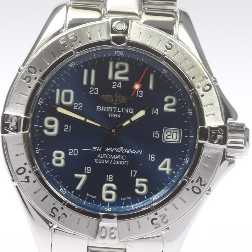 Breitling นาฬิกาข้อมืออัตโนมัติ Super Ocean A17340 สําหรับผู้ชาย