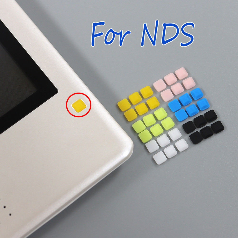 Nslikey แผ่นยางรองรูสกรู แบบเปลี่ยน สําหรับซ่อมแซม NDS Feet Pad 1 ชุด