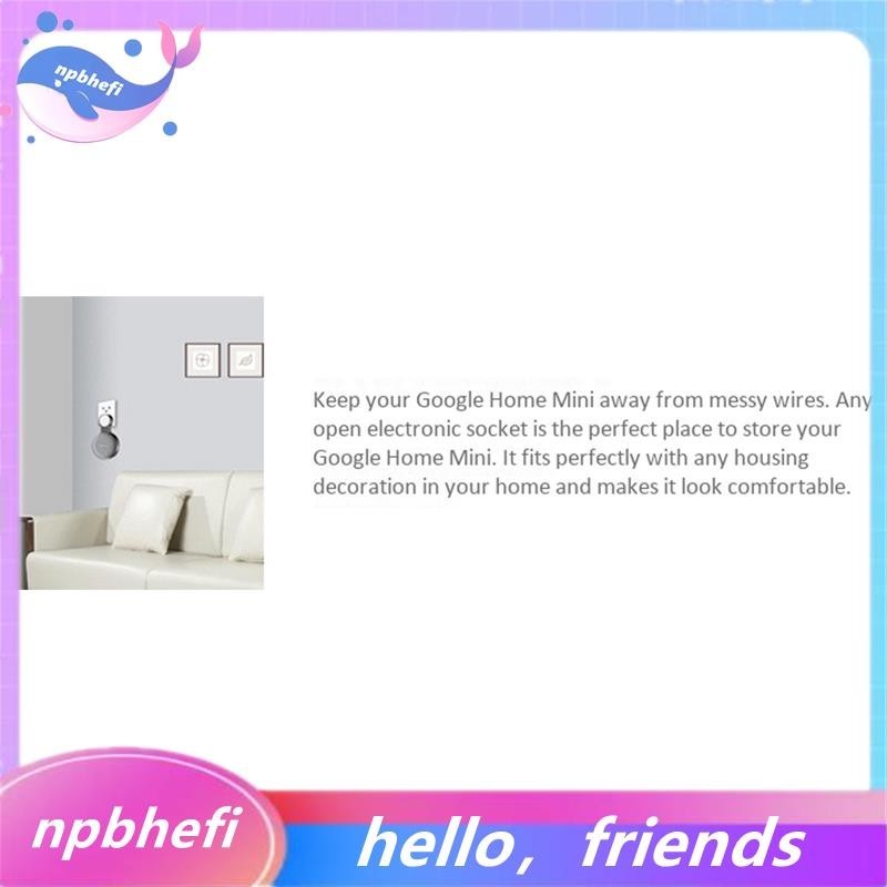 [npbhefi] ซ็อกเก็ตแขวนผนัง สําหรับ Google Audio Google Nest Mini