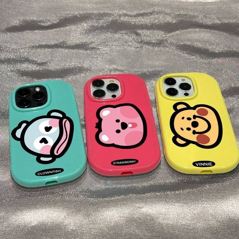 Japanese and Korean New Cartoon Iphone13 Jelly Color Apple 14promax Phone Case 12/11 Soft 15pro Fashion wAsd