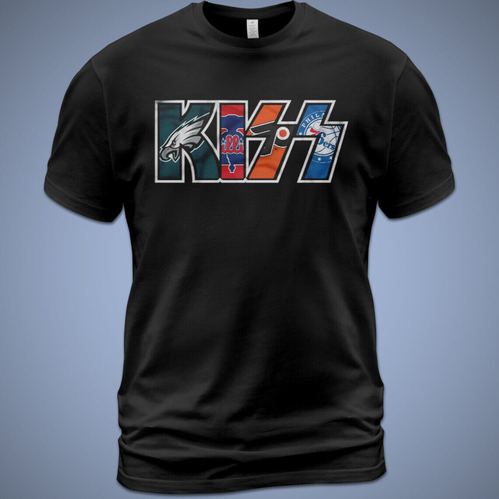 เสื้อยืดผ้าฝ้าย Kiss Basketball Paul Stanley Gene Simmons Peter Criss Ace Frehley