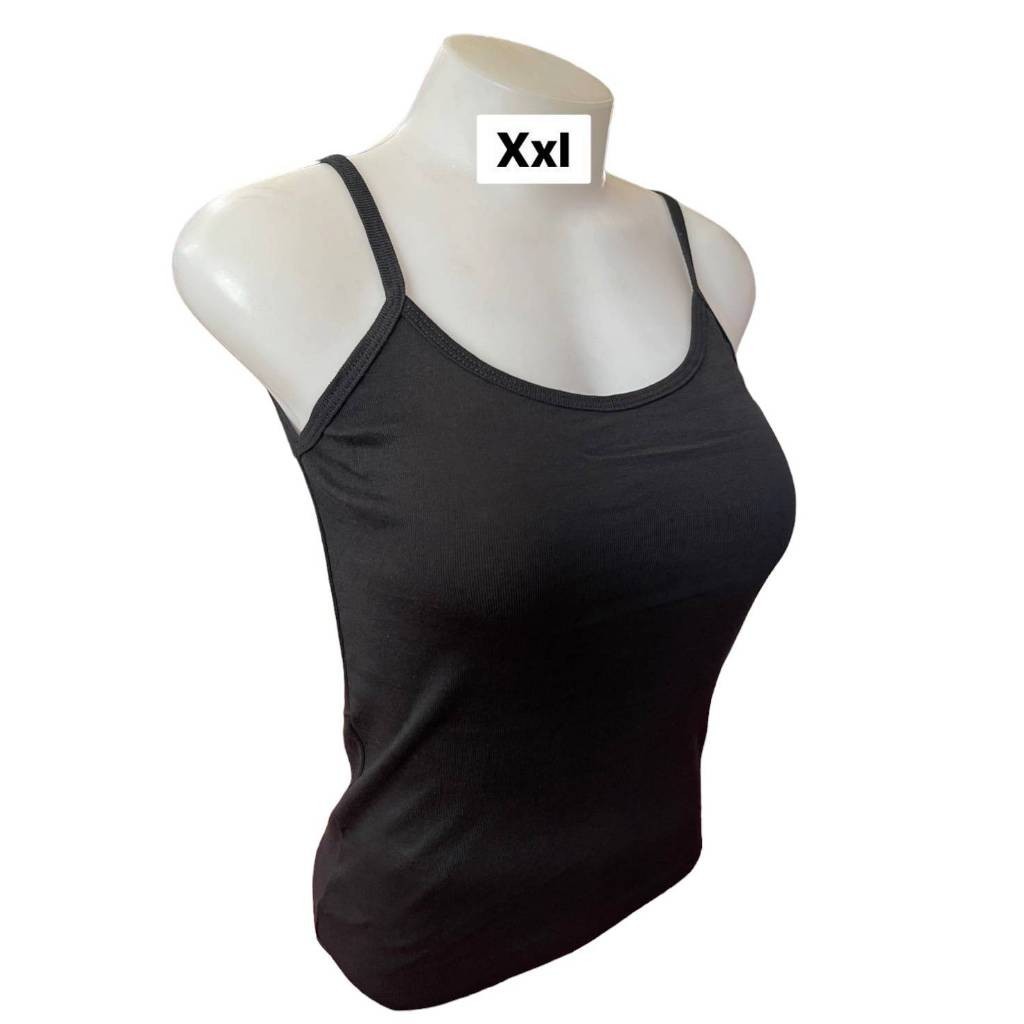 เสื้อสายเดี่ยวบิ๊กไซส์XL-XXL เต็มตัว (ผ้าคอตตอน) สาวอวบ​ บิ๊ก​ไซส์​