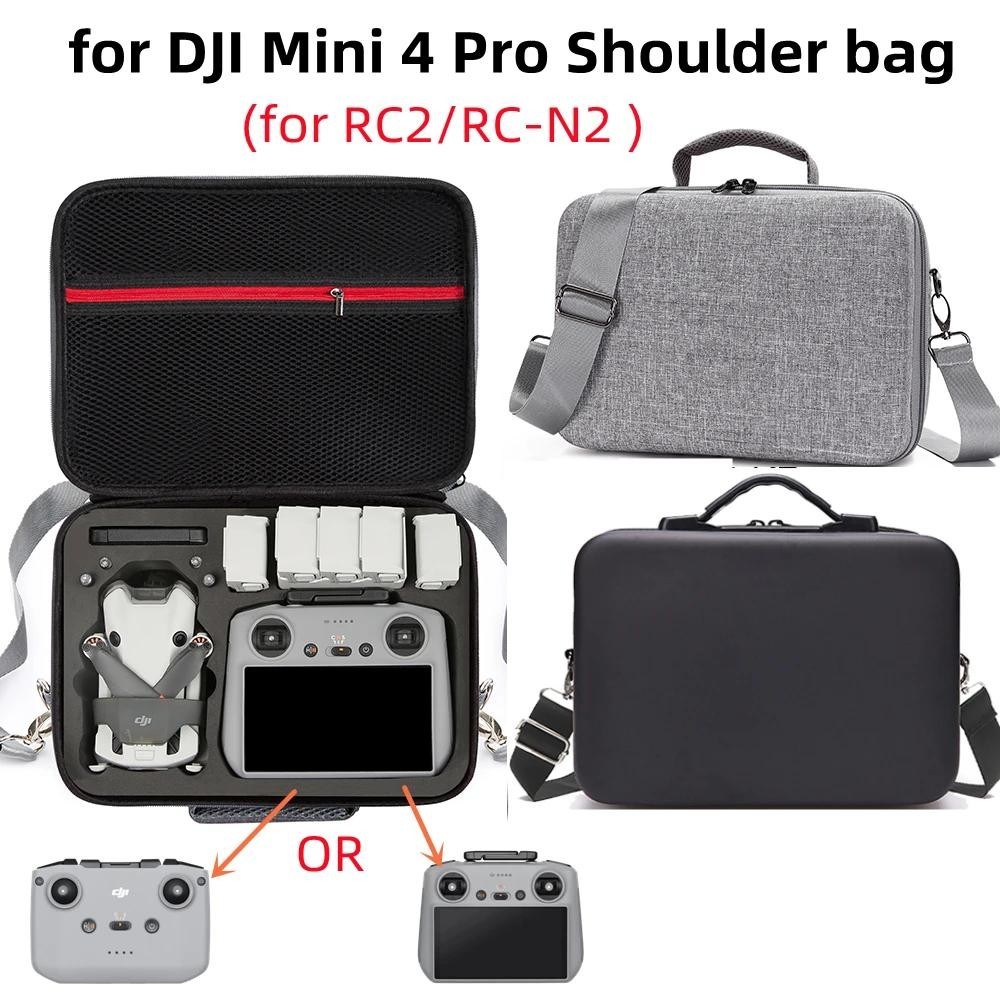 กระเป๋าเก็บอุปกรณ์เสริม แบบพกพา สีดํา สีเทา สําหรับ DJI Mini 4 Pro RC2 RC-N2 DJI Mini 4 Pro