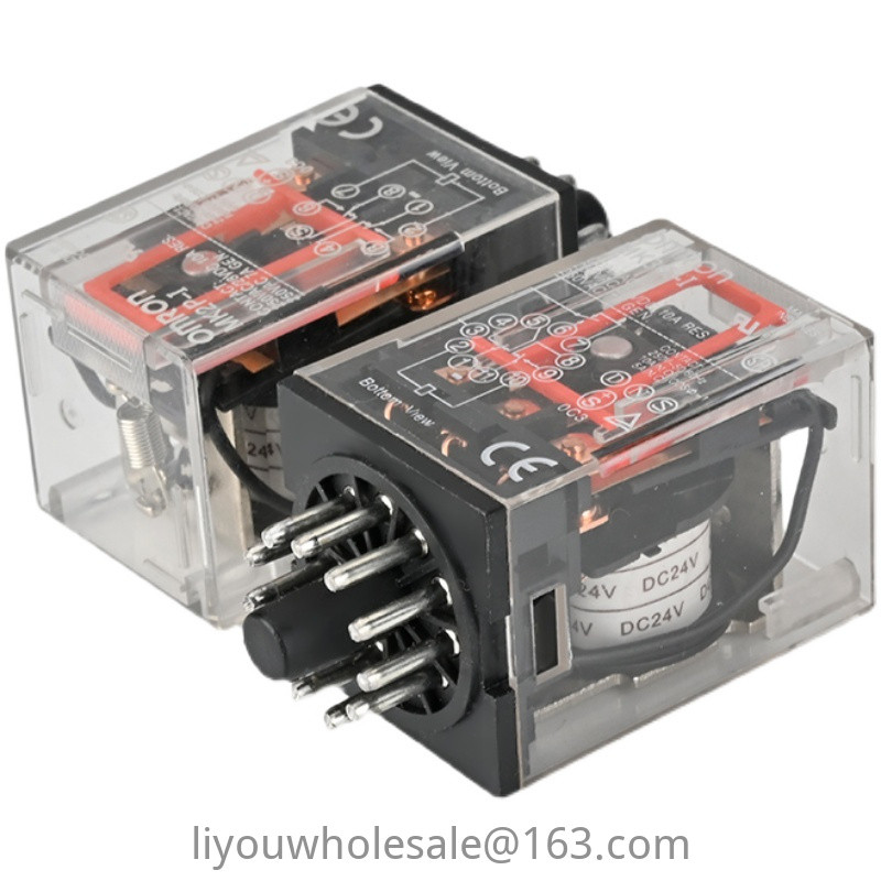 Omron รีเลย์กลาง MK3P-l-1 MK2P-l-1 AC220V 24V 8 Pins 11 Pins (พร้อมฐาน)