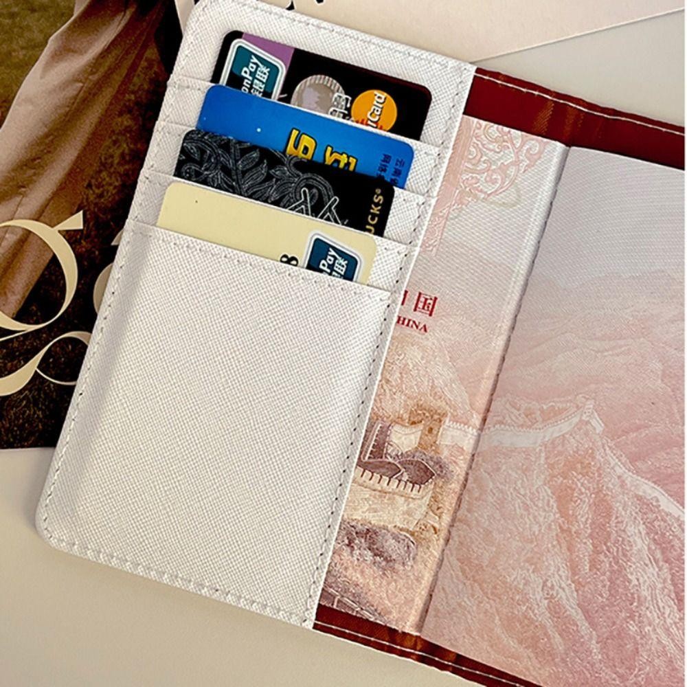Bubble Passport Bag, Multi-function Ultra-thin Capybara Passport Holder, Portable Cartoon PU Leather Credit Card Wallet Travel Accessories