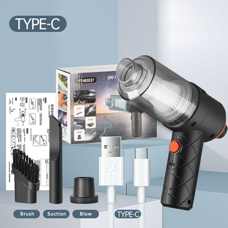 พลังดูดสูง jinsportฝุ่นในรถ ไร้สาย65000Pa ​car vacuum cleaner เครื่องดูดฝุ่นขนาดเล็ก ที่ดูดฝุ่นในรถย