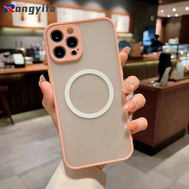 Matte Magnetic โปร่งแสงเคสโทรศัพท์สําหรับ Vivo iQOO Z9 Z9X Z8 Z7 Z6 Lite Z5 Z3 U3 T1 5G T2X Z1X Y93 