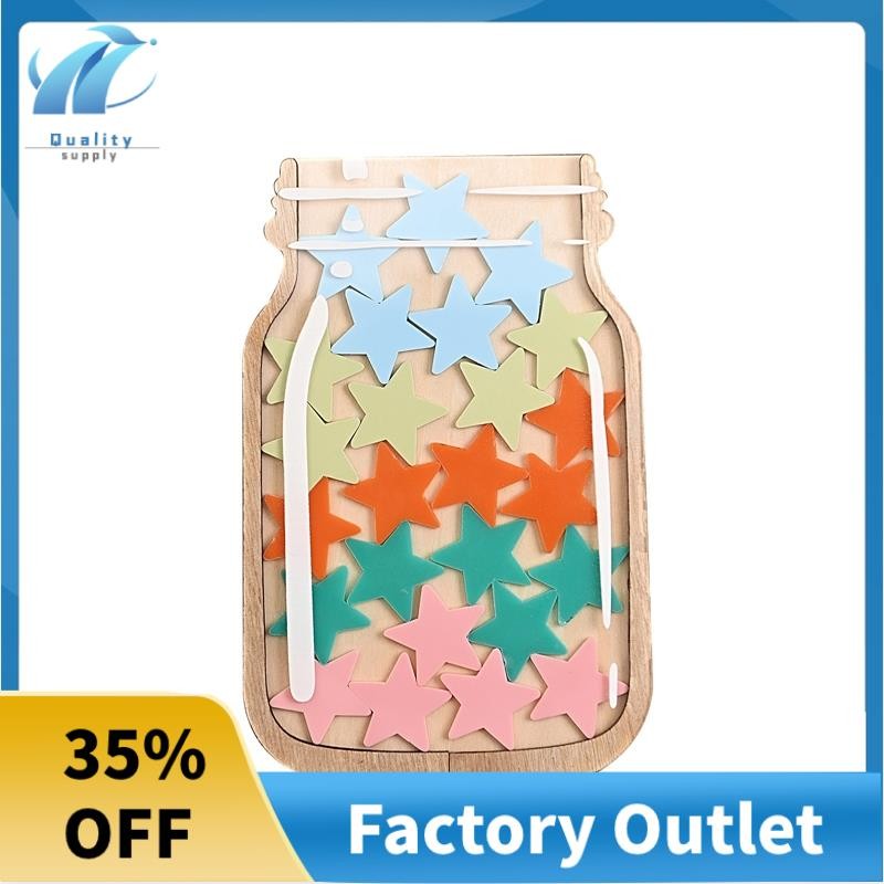 Superb Reward Jar ชุดสําหรับเด็กที่มีดาวห้องเรียน Daily Training Reward Board Classroom Reward Jar ช